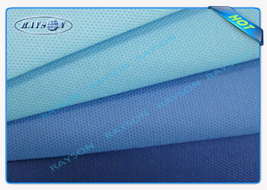Het blauwe/Roze/Gele Geweven Tafelkleed van pp niet, Verpakking van de de Stoffenbloem van Spunbond de Niet-geweven