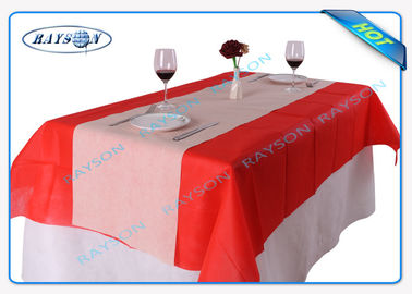Geweven Wit/Rood/Blauwe Tafelkleed van de hitte het Krimpfolie Ingepakte Rol niet/Roze