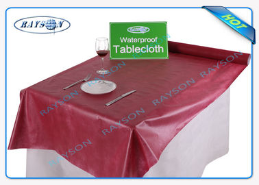 Maak/Antiwater niet Geweven Tafelkleed voor Resturant Celeste/Marron/Fuxia waterdicht