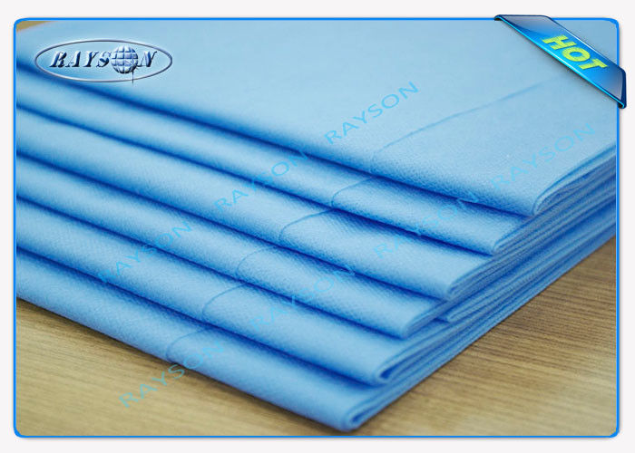 Kliniek/Hotelblad van het Hygiëne het Blauwe Beschikbare Bed Gemakkelijk Carry Paper Bedsheet